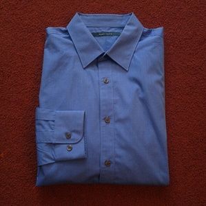 Men's Perry Ellis Blue Dress Shirt Medium